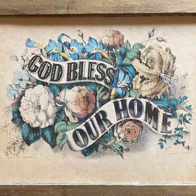 "God Bless Our Home" Print