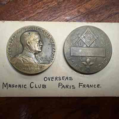 Coin/Token Commemorating the Overseas Masonic Club of Paris