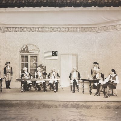 Photograph, Masonic play: "A Masonic Episode"