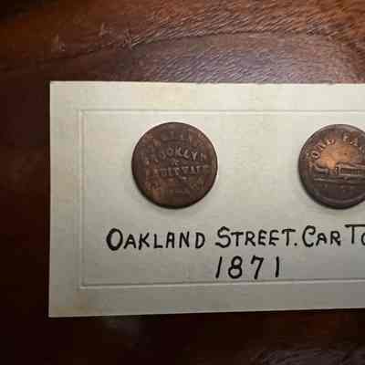 Tokens, Oakland Street Car (1871)