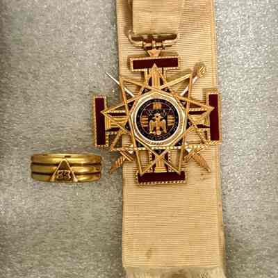 Ring, Jewel, Case, Scottish Rite Thirty-Third Degree