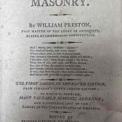 Illustrations of Masonry (1804)