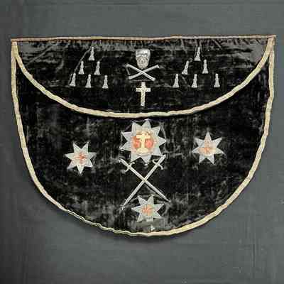 Apron, Knight's Templar, ca. late 19th-early 20th century