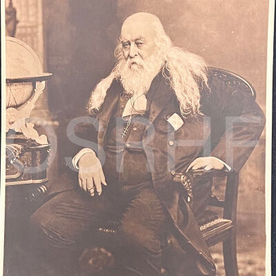 Photograph, Albert Pike Seated (c. 1885)