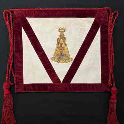 Apron, Rose Croix, Ancient and Accepted Scottish Rite (USA), ca. early 20th century