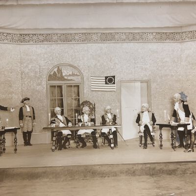 Photograph, Masonic play: "A Masonic Episode"