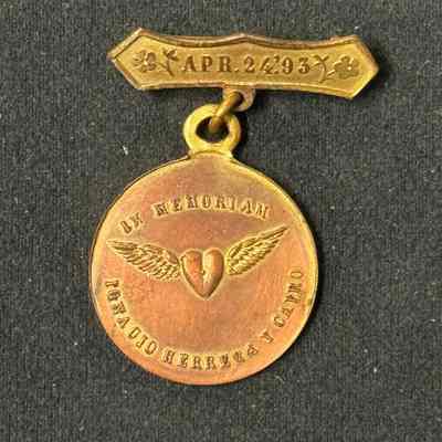 Breast jewel/pendant commemorating the burial of Ignacio Herrera Y Cairo