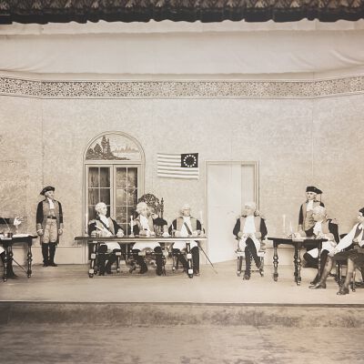 Photograph, Masonic play: "A Masonic Episode"