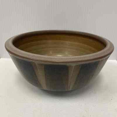 Bowl (umber and tan, wheel thrown)