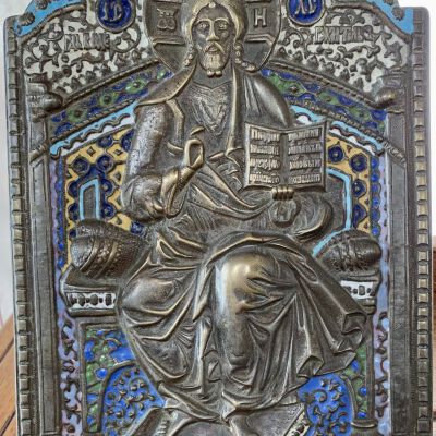 E04a01 Christ Enthroned 5 colors enamel