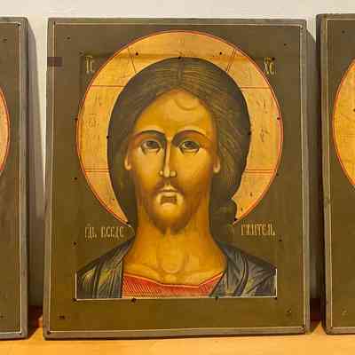 N01a,b,c Deesis (Supplication) Mary and John Focus on Jesus