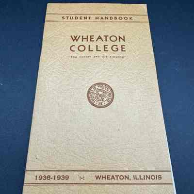 Student Handbook from 1938