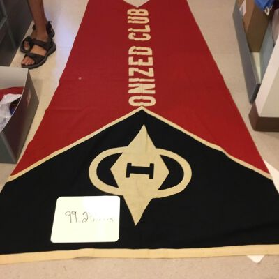 99.285nk Owens Illinois flag; Bull Dog Bunting