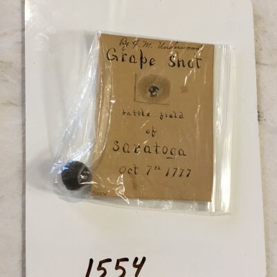 1554 Grapeshot from Battle of Saratoga Oct 7 1777