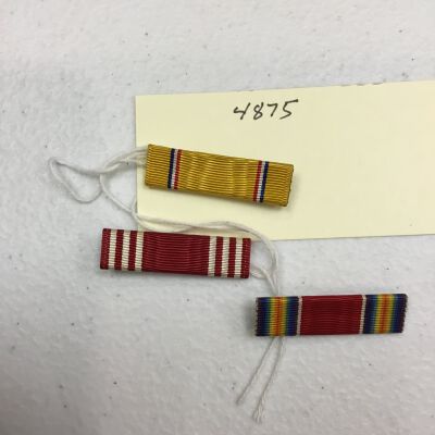 4875 Asiatic Pacific Campaign, Good Conduct, and WWII Victory RIbbons