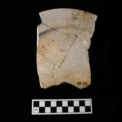 Broken James Edwards & Son white ironstone