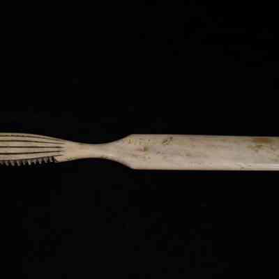Back side of the toothbrush