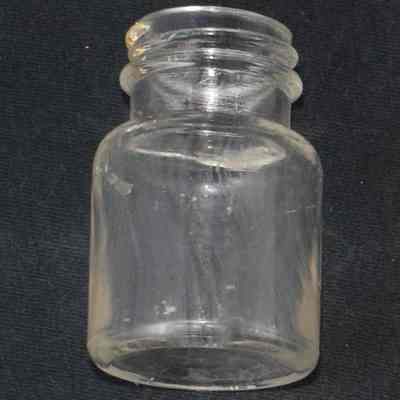 Colorless Glass Jar