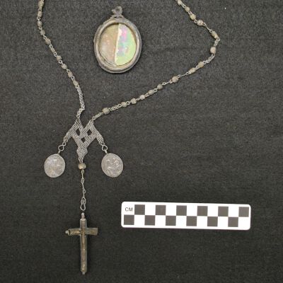 Rosary and Religious Medals from 1984 Excavations at St. Peter Street Cemetery