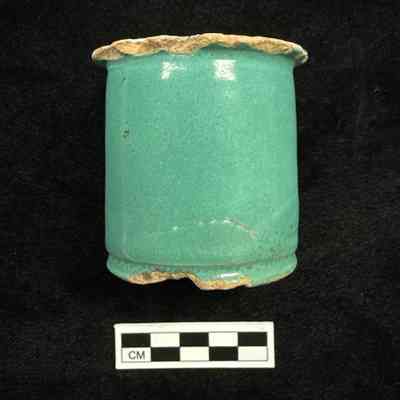 Ceramic Vessel 21 Tin Enamel Rouge Container