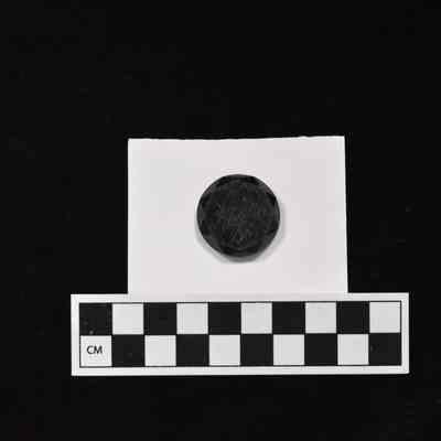 Black Glass Button
