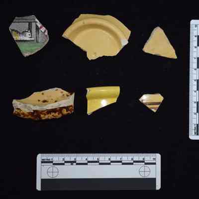 Various Yellow Earthenware