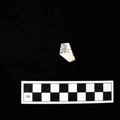 Broken white ironware piece