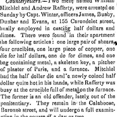 Daily Picayune, July 28, 1846.