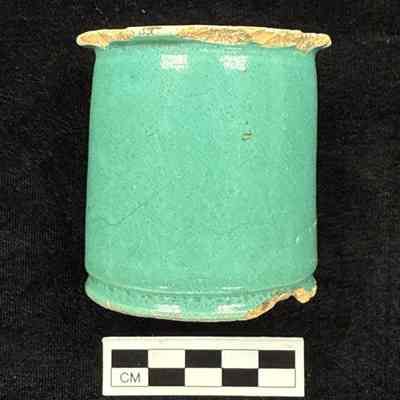 Ceramic Vessel 21 Tin Enamel Rouge Container