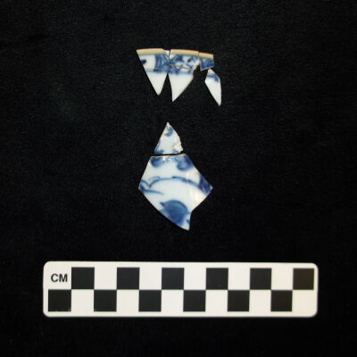Chinese Blue-Hand Painted Porcelain