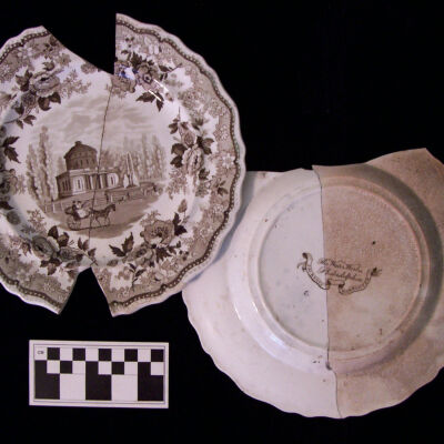 Plates: "Philadelphia Water Works" Pattern