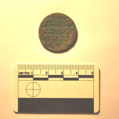 1722 Colonies Francoise 9 Denier Coin