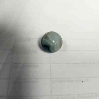 Blue and White Glass Marble