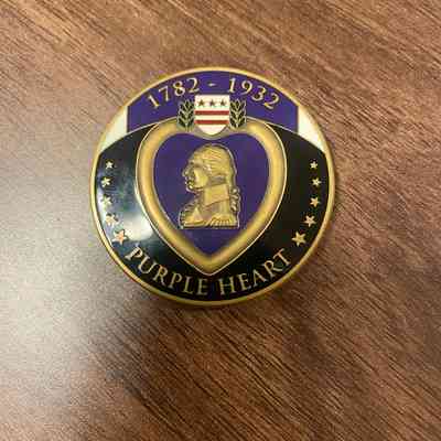 Northwest Territorial Mint, Purple Heart commemorative coin (Justin Downing Hartford Jr.), late 20th century
