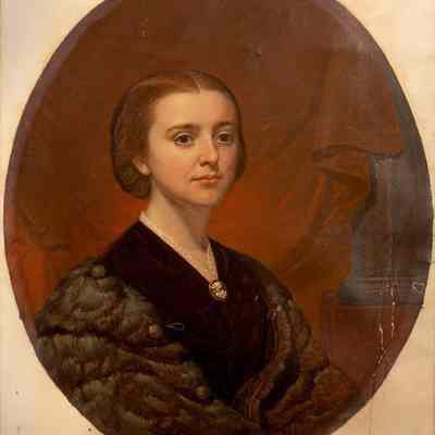 T. Sawyer, Portrait of Carrie Parker Gerrish, ca. 1860