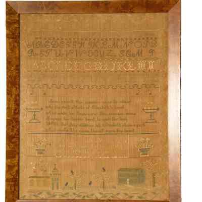 Sarah Elizabeth Marden, sampler, 1832