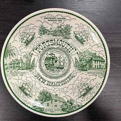 Enco National, souvenir plate (Portsmouth), New York, 1960s-70s