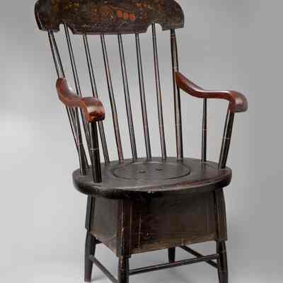 Possibly Charles J. Colcord, Commode Chair, 1840s