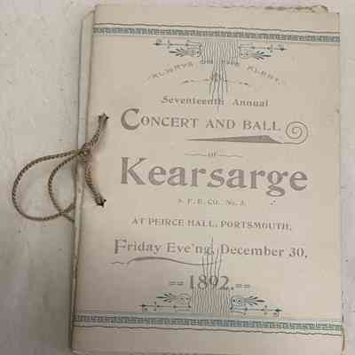Dance card, 1892
