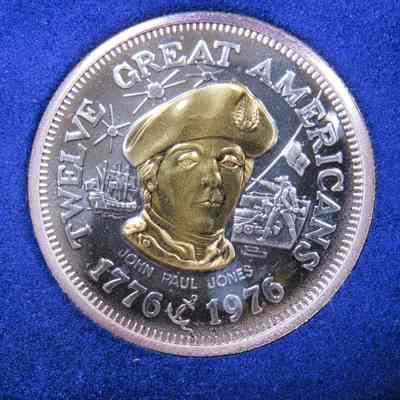 Medal (John Paul Jones / Twelve Great Americans), probably America, ca. 1976