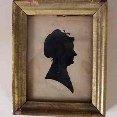 William King, silhouette of Sarah O. Appleton Hart, ca. 1810