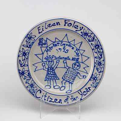 Commemorative plate (Eileen Foley), 1995
