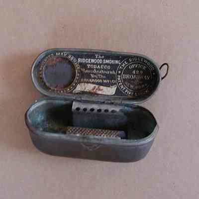 Ridgewood Mfg., tobacco box, New York, ca. 1862