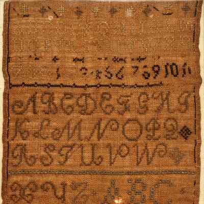 Sally Whidden, Sampler, 1822
