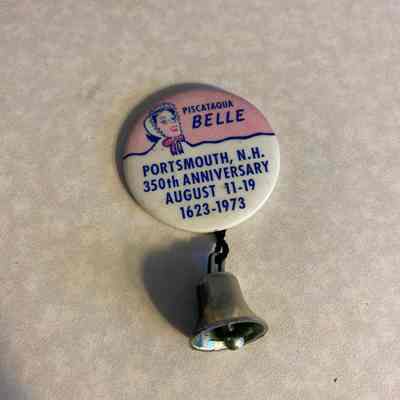 OHM Inc., pin (Portsmouth 350th Anniversary), Fostoria, Ohio, ca. 1973