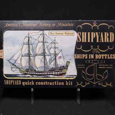 Cowland Creations, ship model kit (Bon Homme Richard), Santa Barbara, Cal., ca. 1952