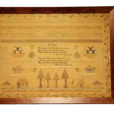 Ann Elizabeth Ham, sampler, 1826