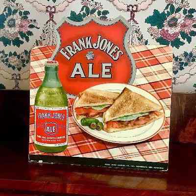 Advertising placard (Frank Jones Ale), 1940s-50s