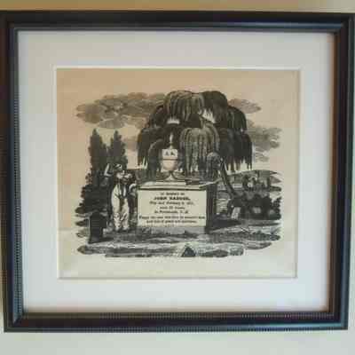 Priscilla Hall Badger Hutchings, memorial picture, 1831