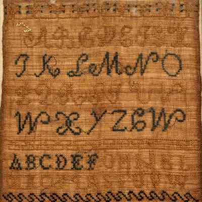 Comfort Whidden, Sampler, 1820